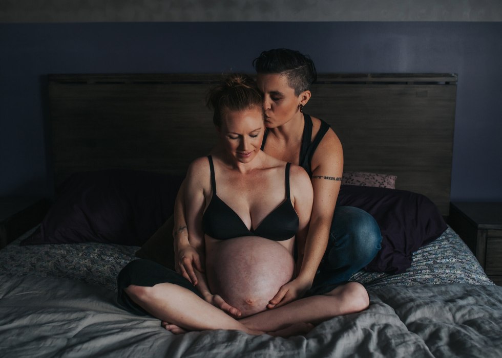 Hairy pregnant women