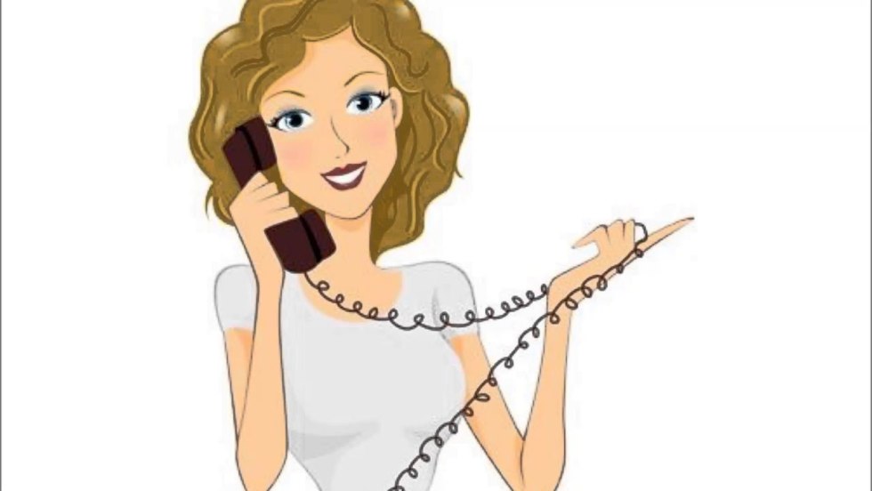 A middle -aged woman with a phone