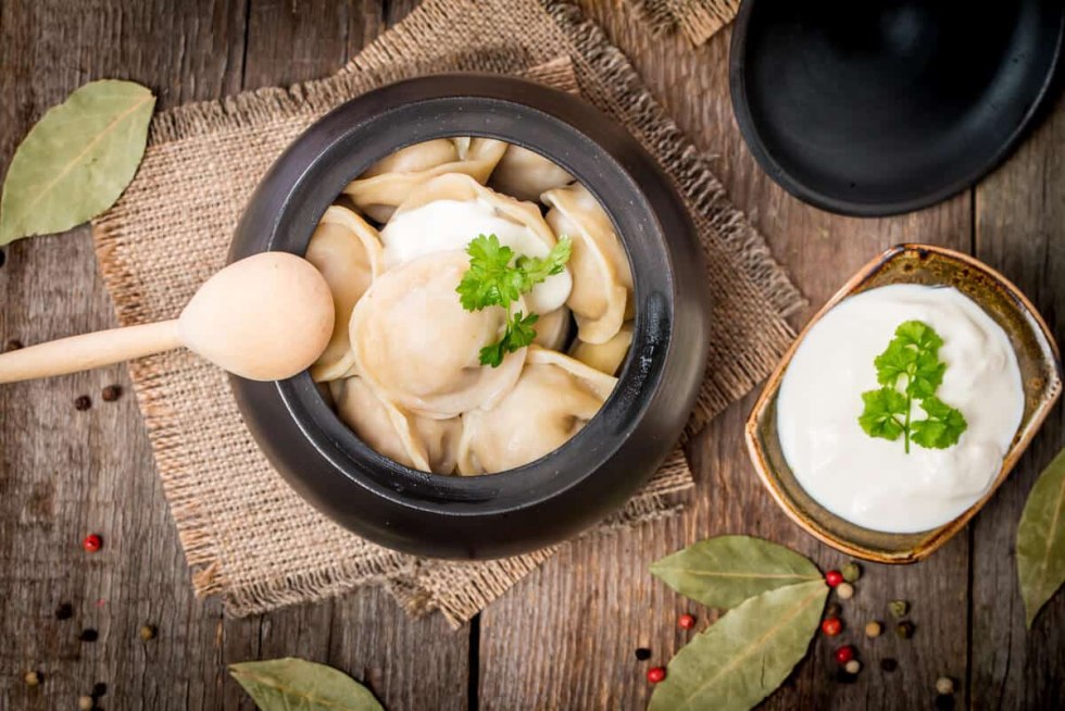 Dumplings in a pot