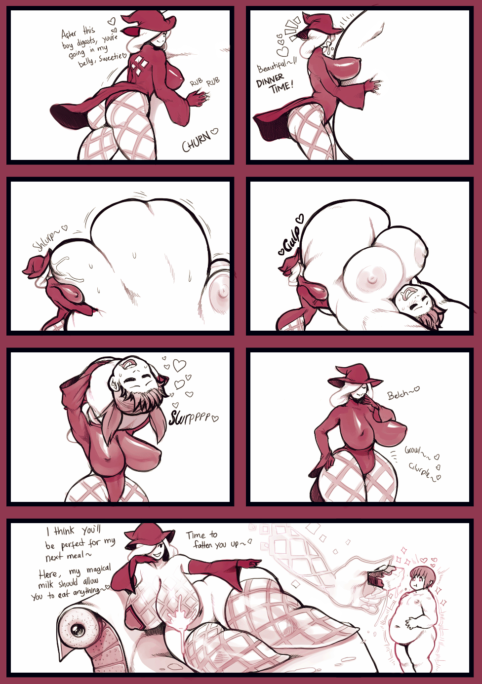 Naked blonde with tray