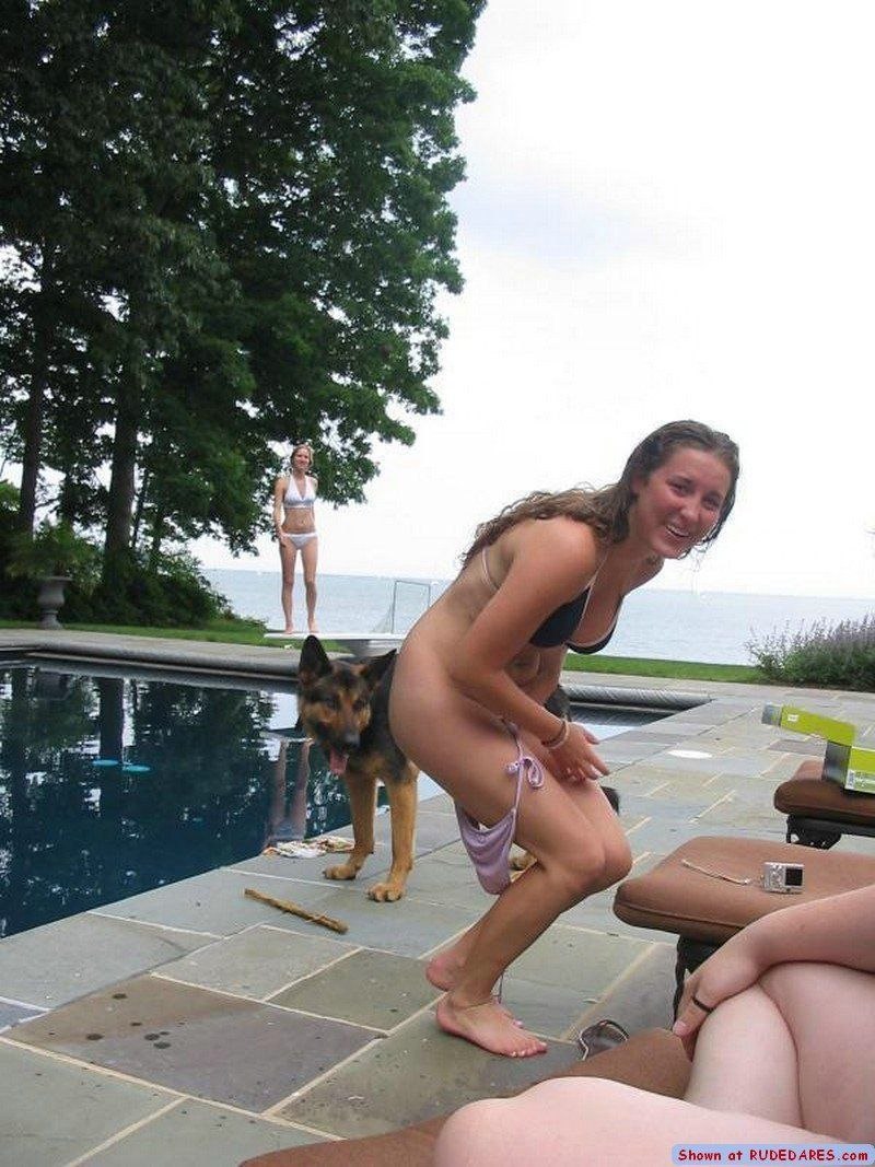 Naked women men in public