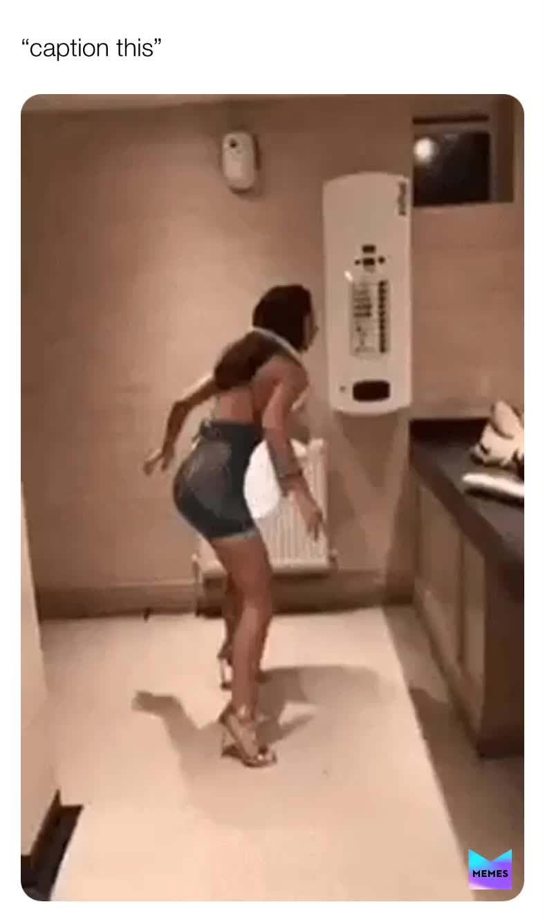 Woman tolerates to the toilet