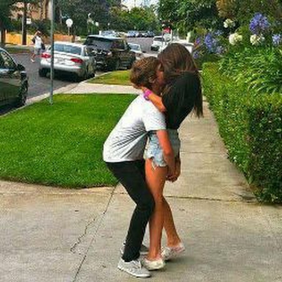Boy and girl on the street