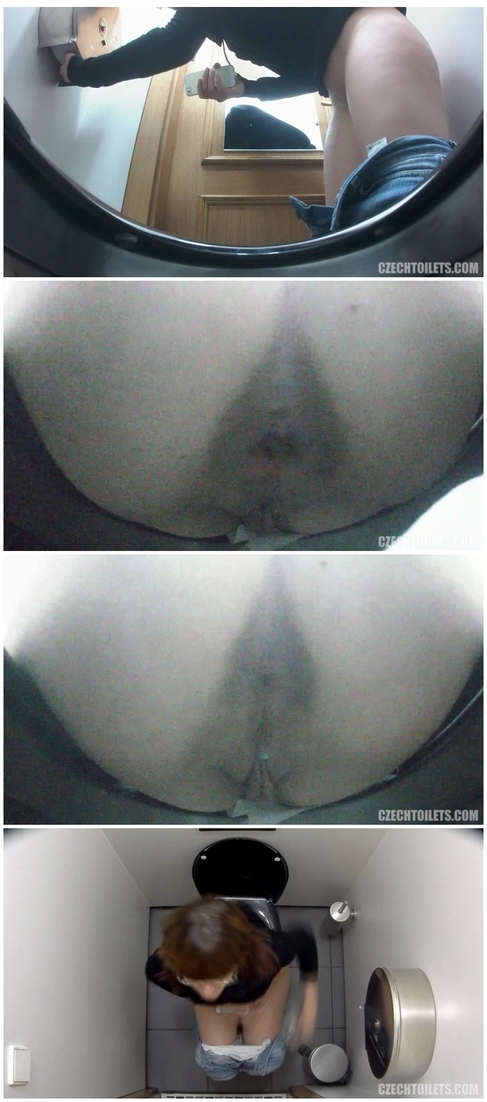 Hidden camera in the Czech toilet