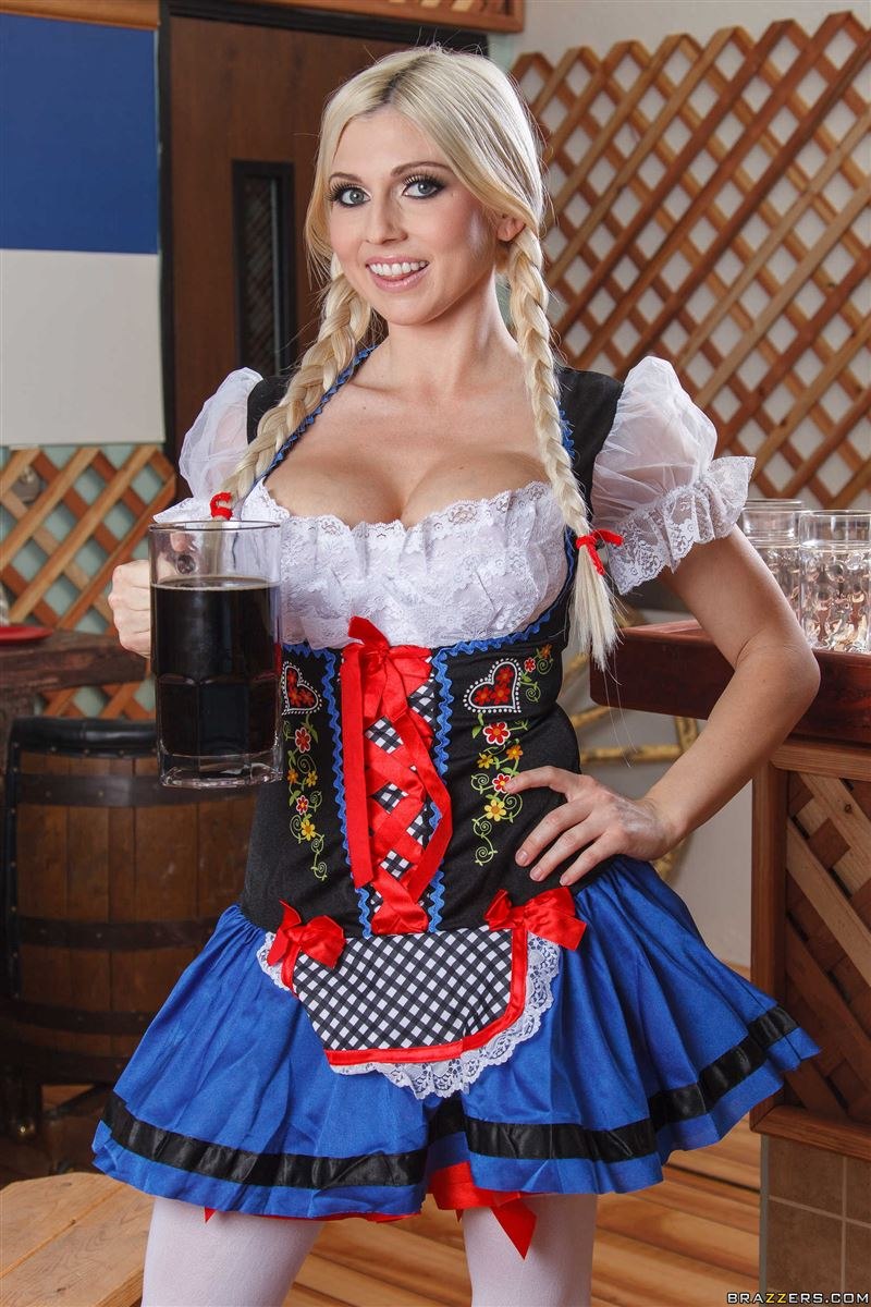 Bartender in underwear