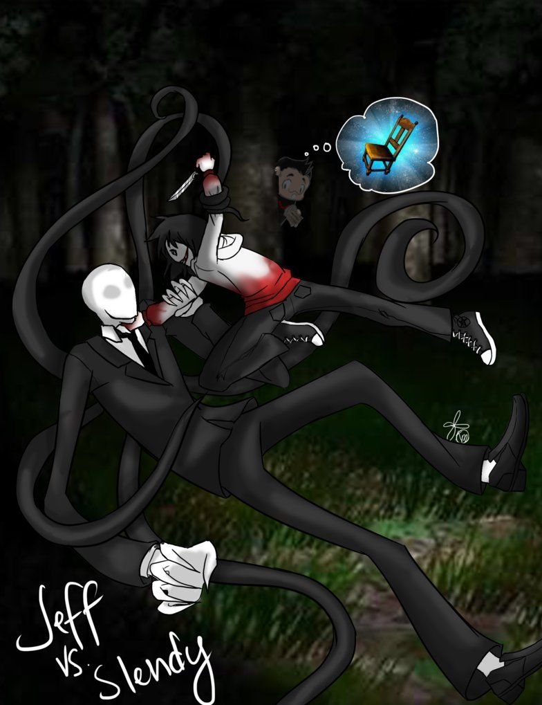 Cripipasta Jeff the killer and Slender