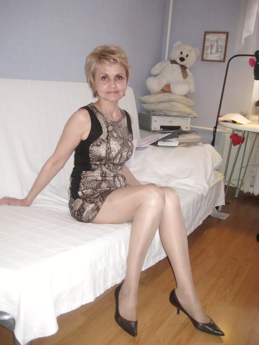 Adult women in pantyhose
