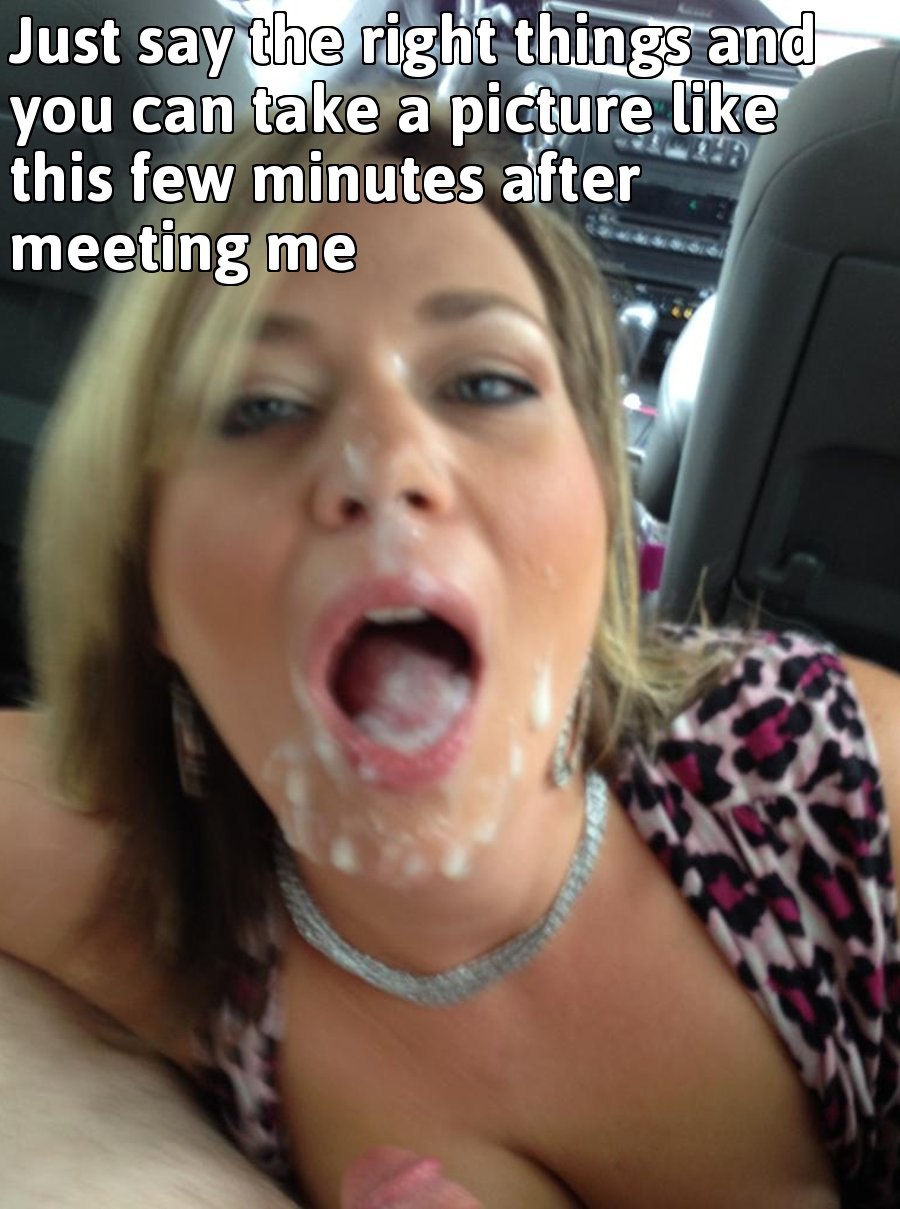 Naked wife in a private car