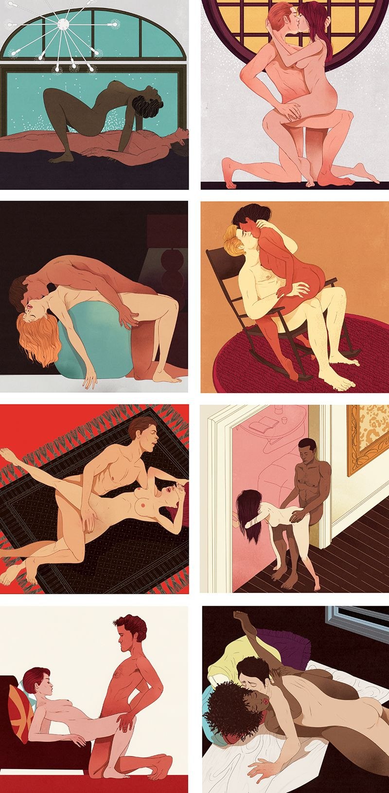 Erotic poses cartoon