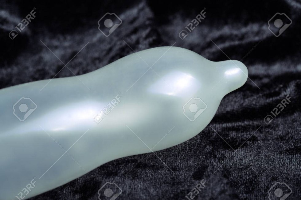 A collection of condoms used