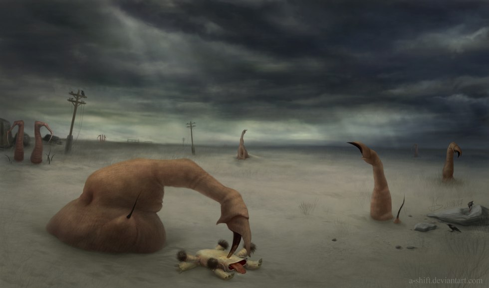 Girl in the forest art