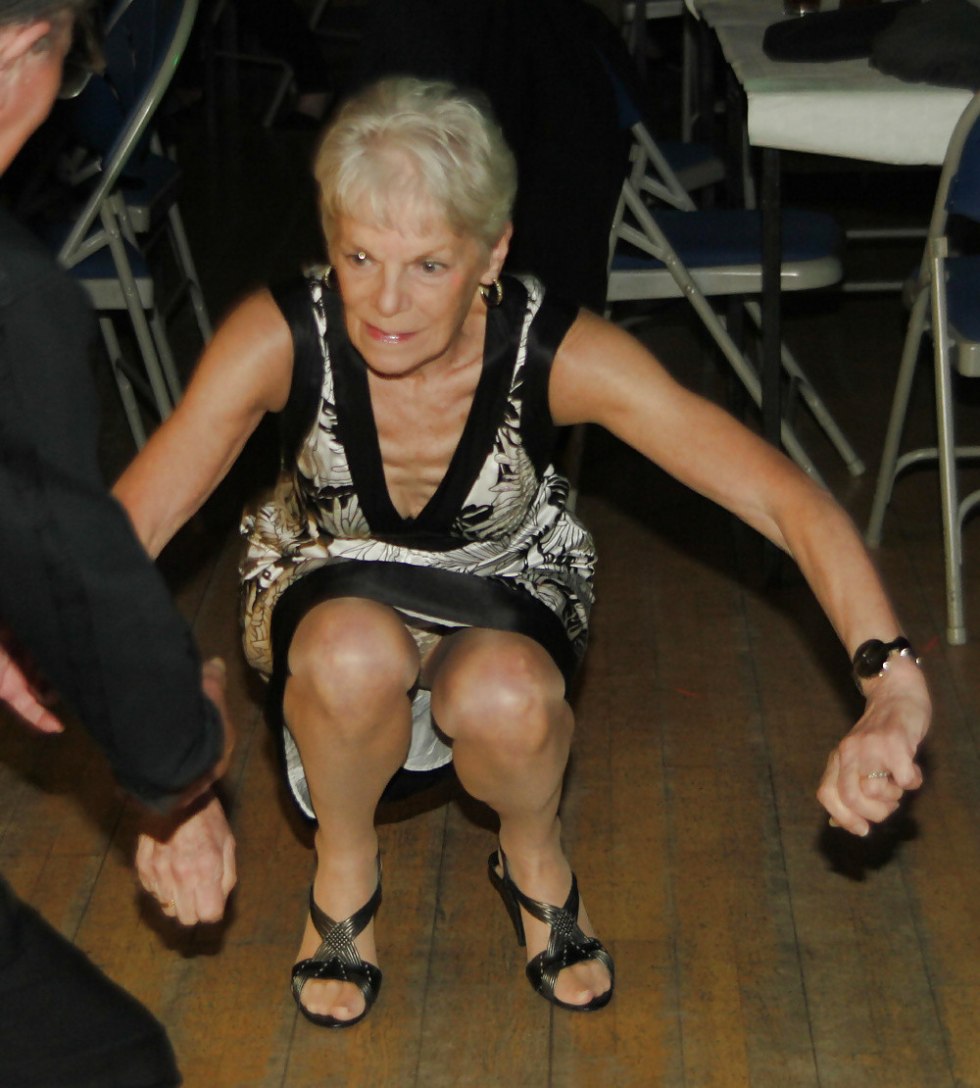 Old women lit panties