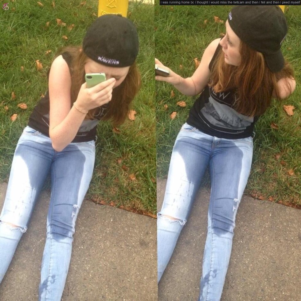 Girls in Pooping jeans