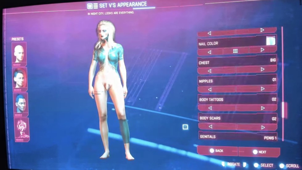 Cyberpunk 2077 Character Customization Dick Girl