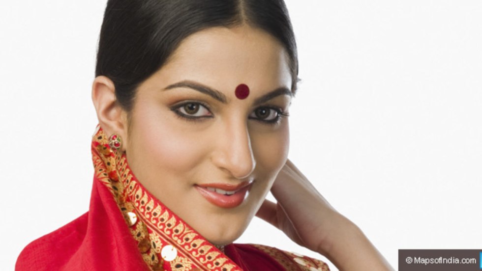 India Red Dot Forehead