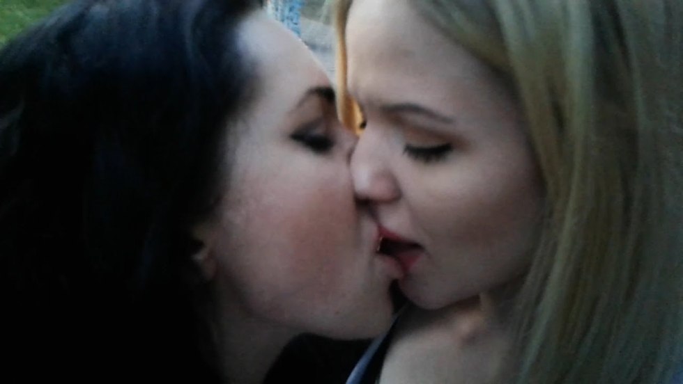 Photo shoot in the bathroom two girls