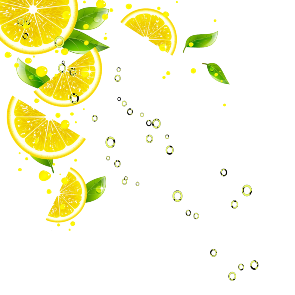 Frame with lemons