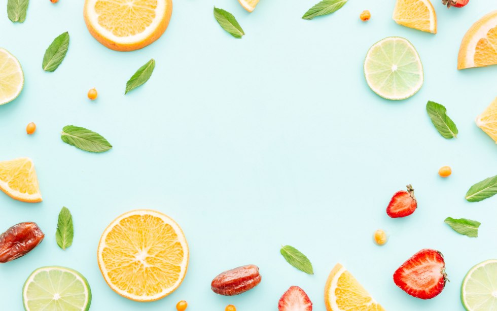 Summer background fruit