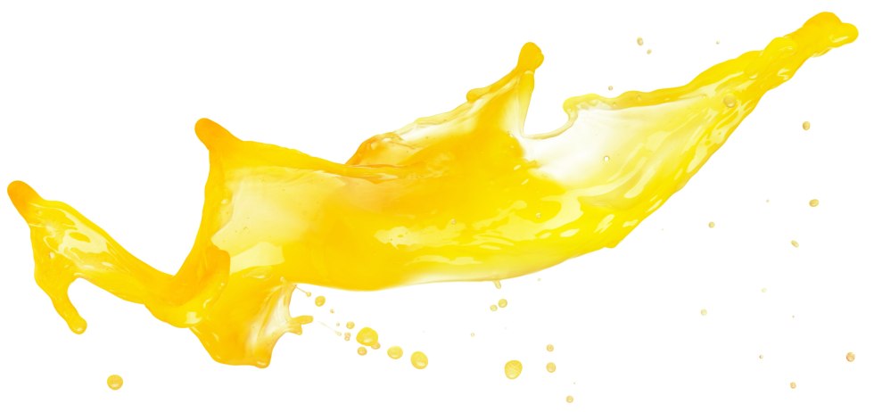 Spray of yellow paint