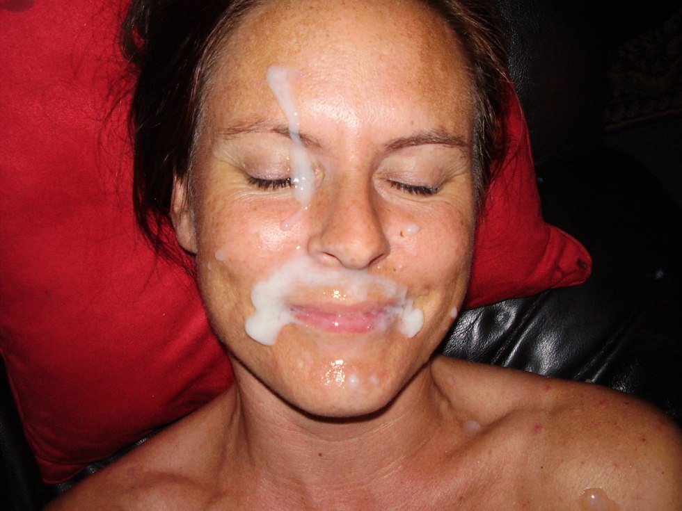 The girl was finished on the face