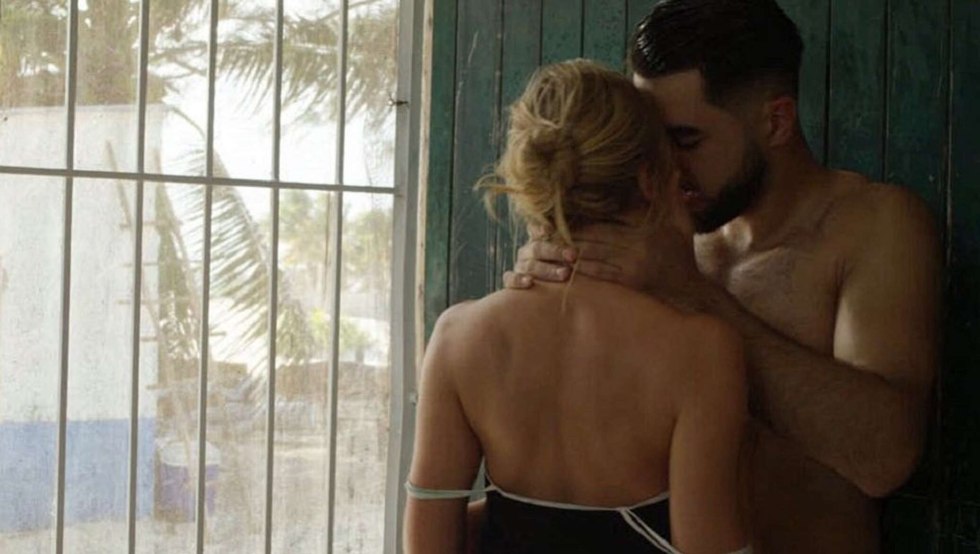 Sasha Zvereva in a swimsuit