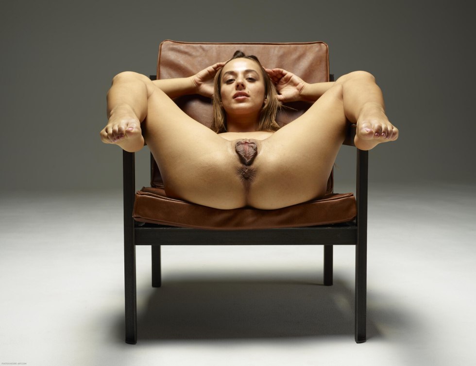 Dominika chebova Hegre Art on a chair