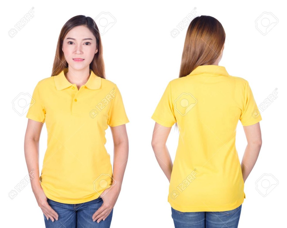 Man in a yellow shirt Polo