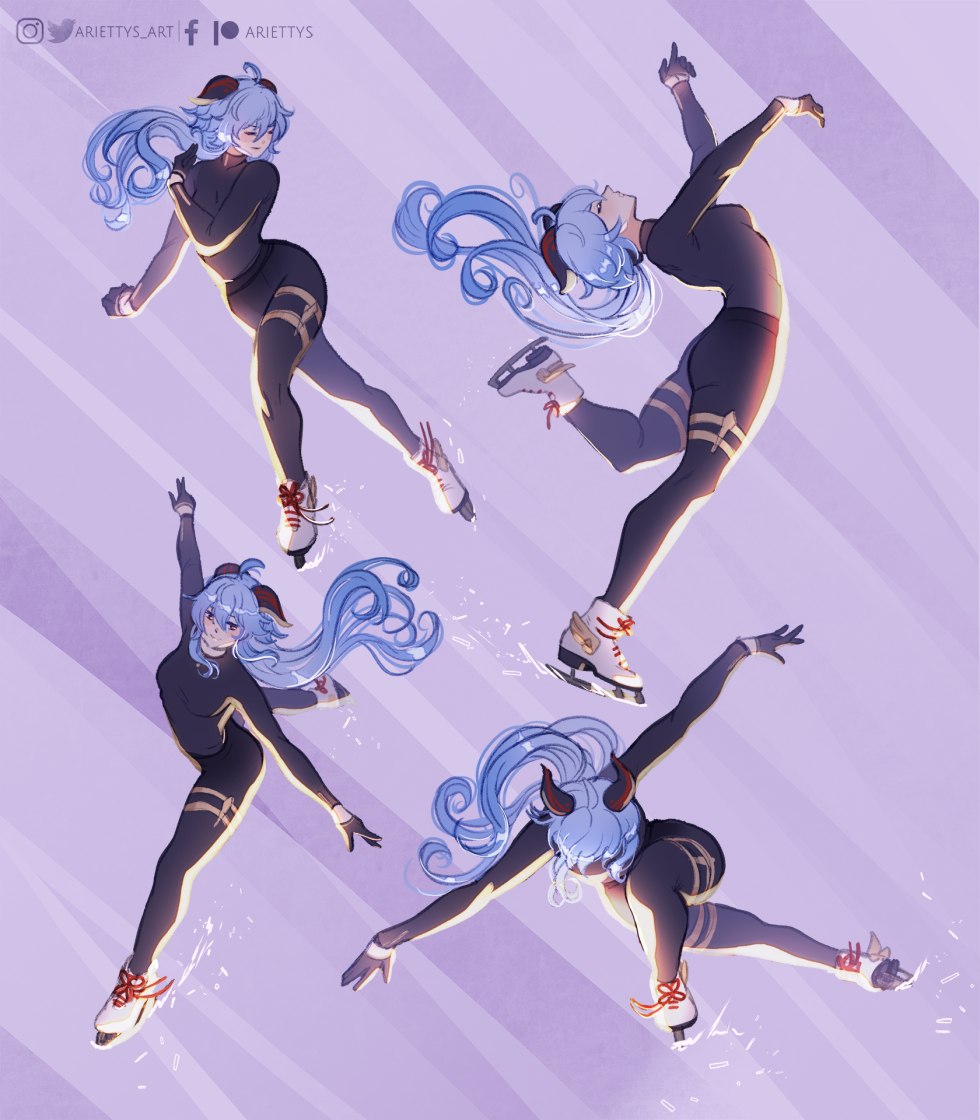 Figure skating Asian porn model