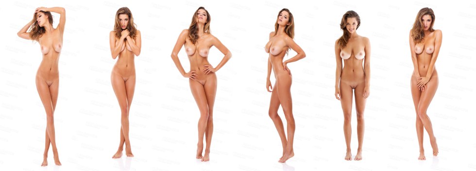 Naked female posing
