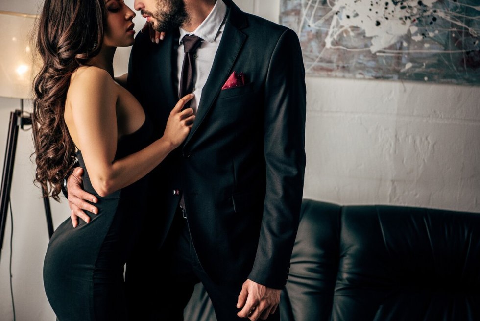 French kiss with mom