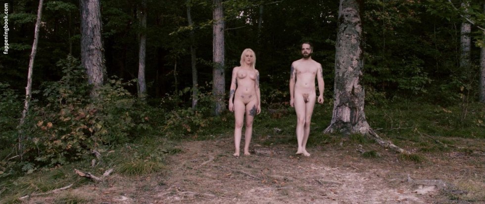 Naked girls rest in the forest