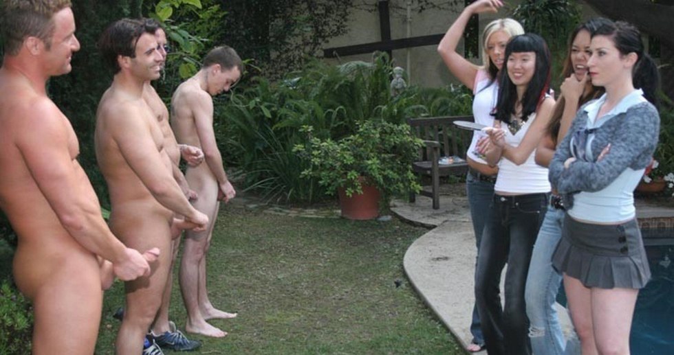 A lot of naked chicks and one guy