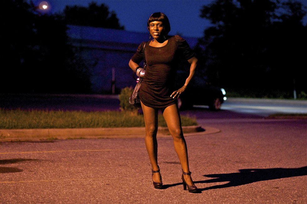 I peep at a lonely fat woman