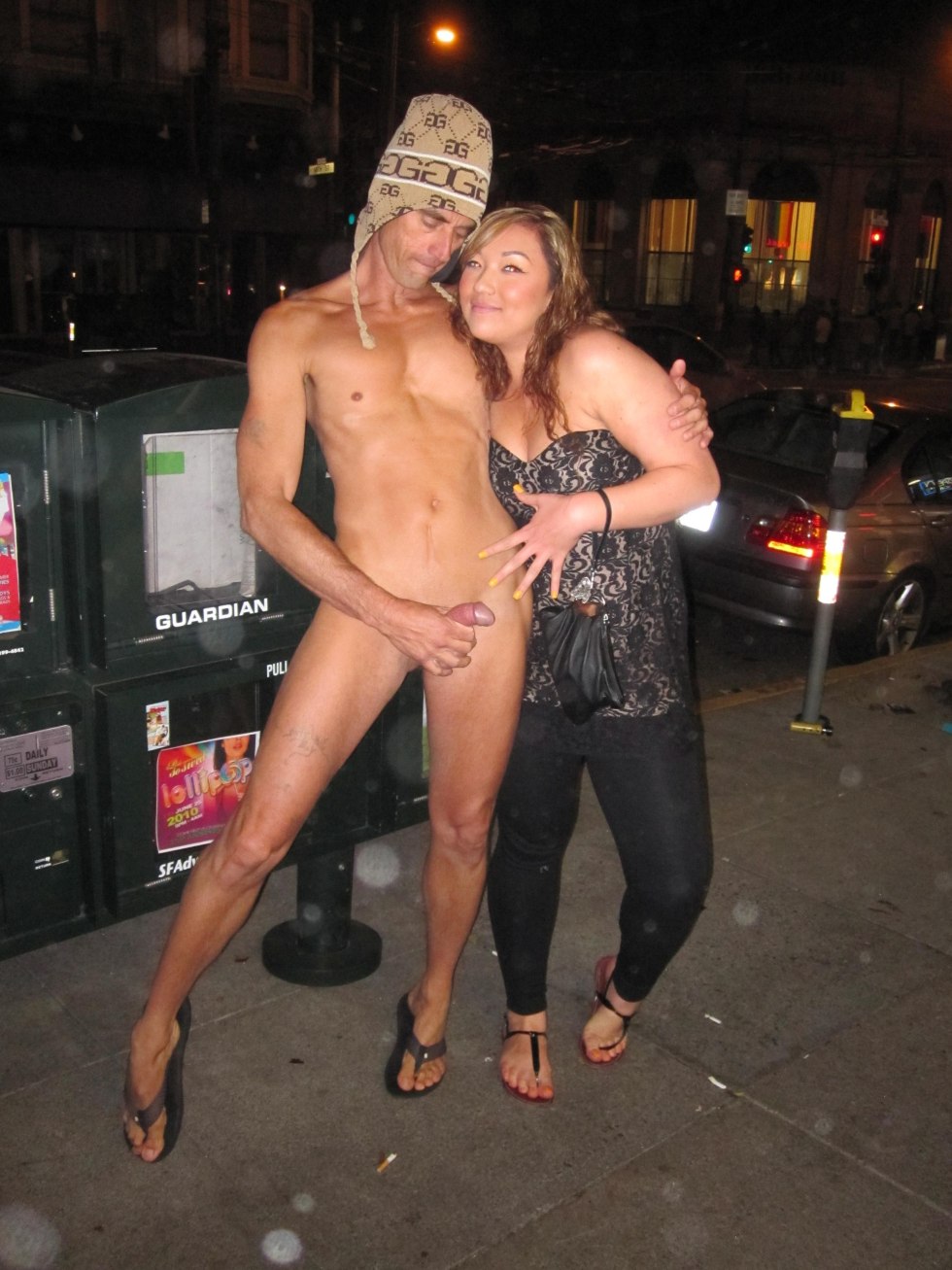 Naked men dressed women