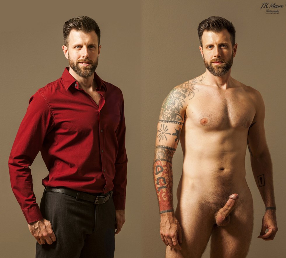 Dressed and striped mature pairs