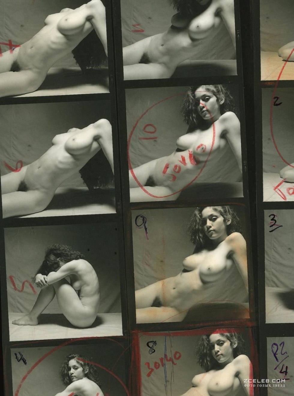 Curly blonde pornstar