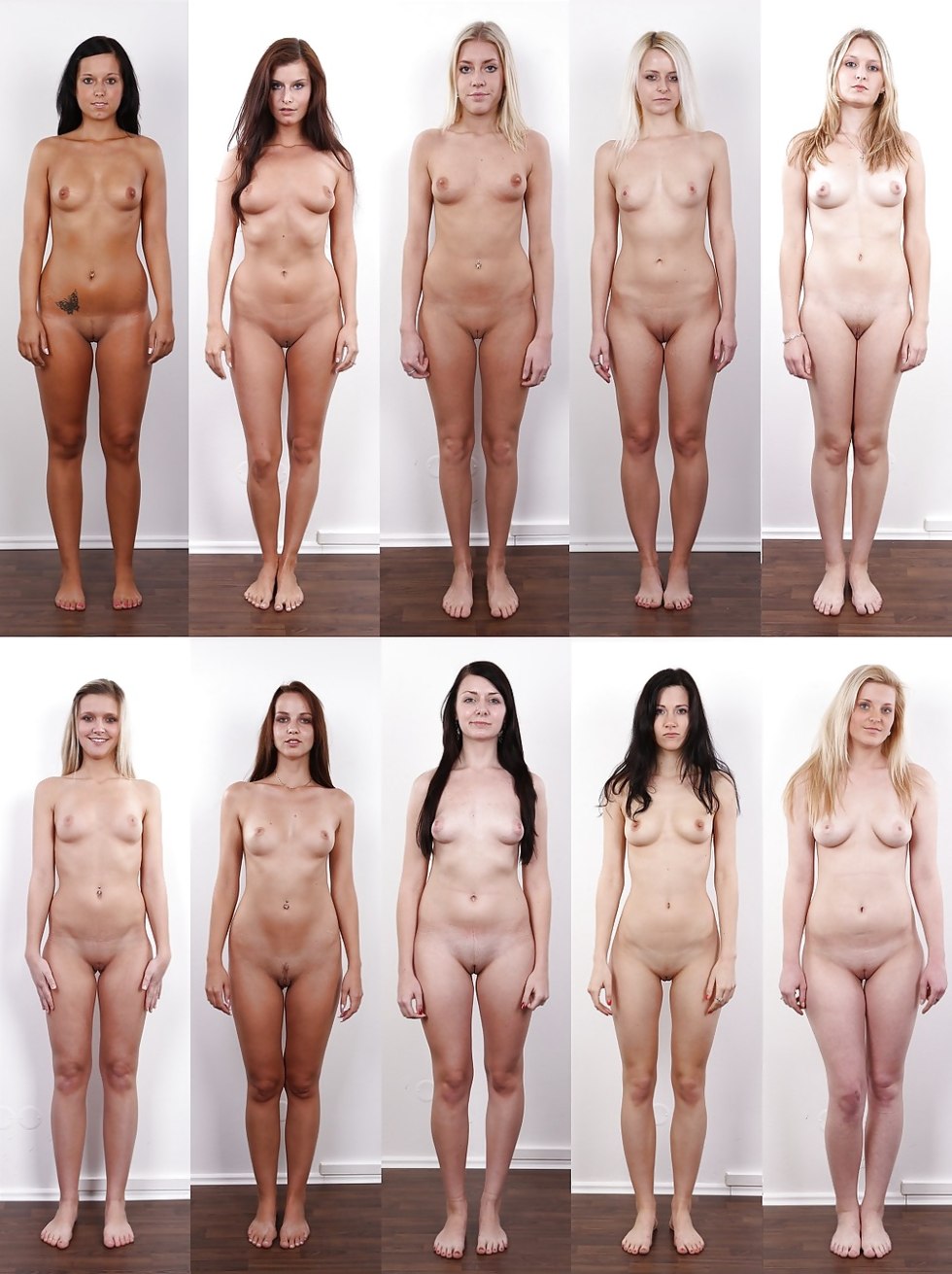 Naked women from different angles