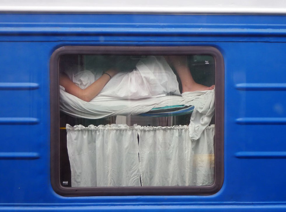 Stockings in public transport