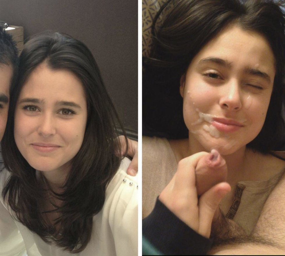 Beautiful girls cum on the face