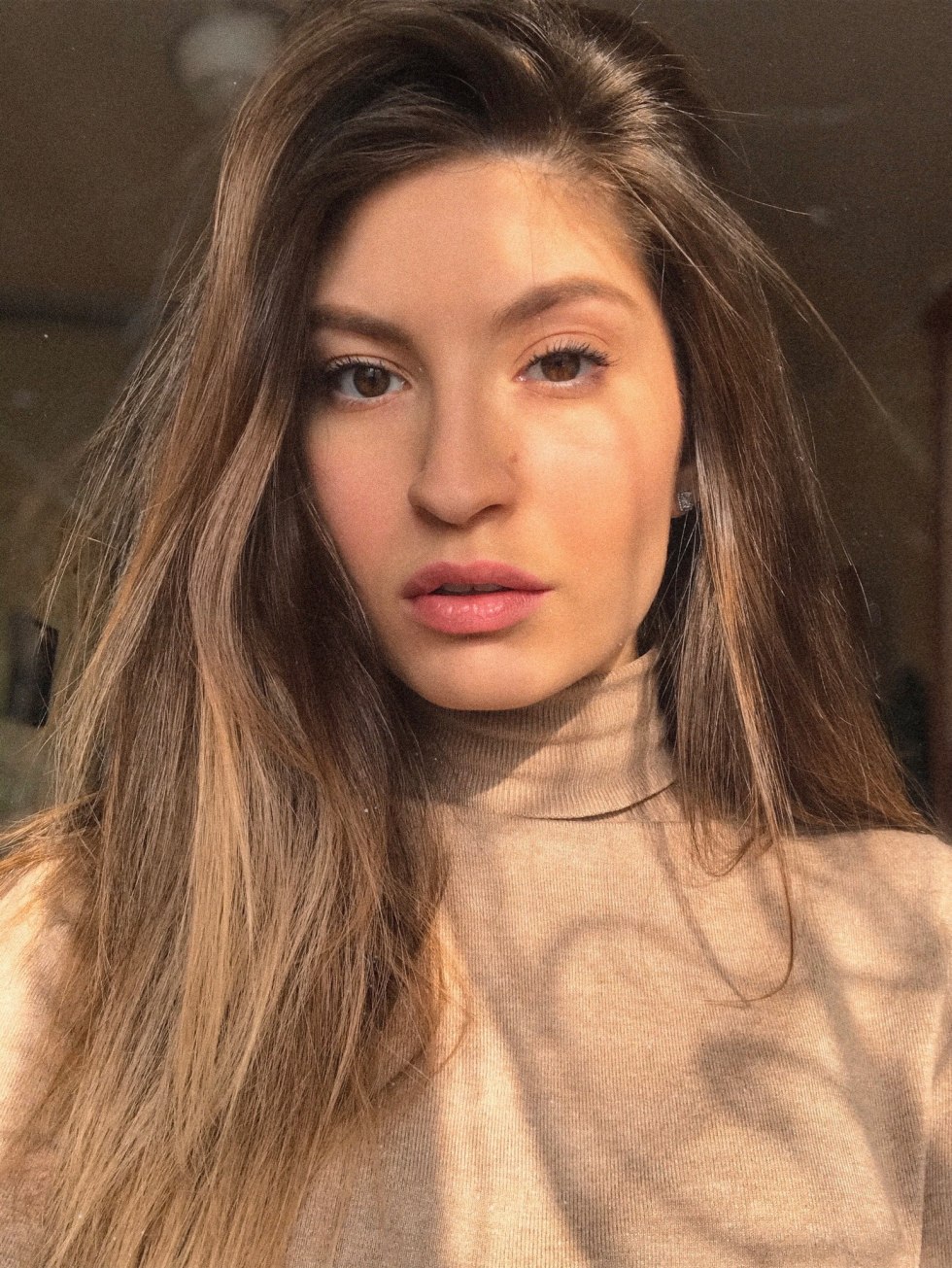 Young brunette in the ass