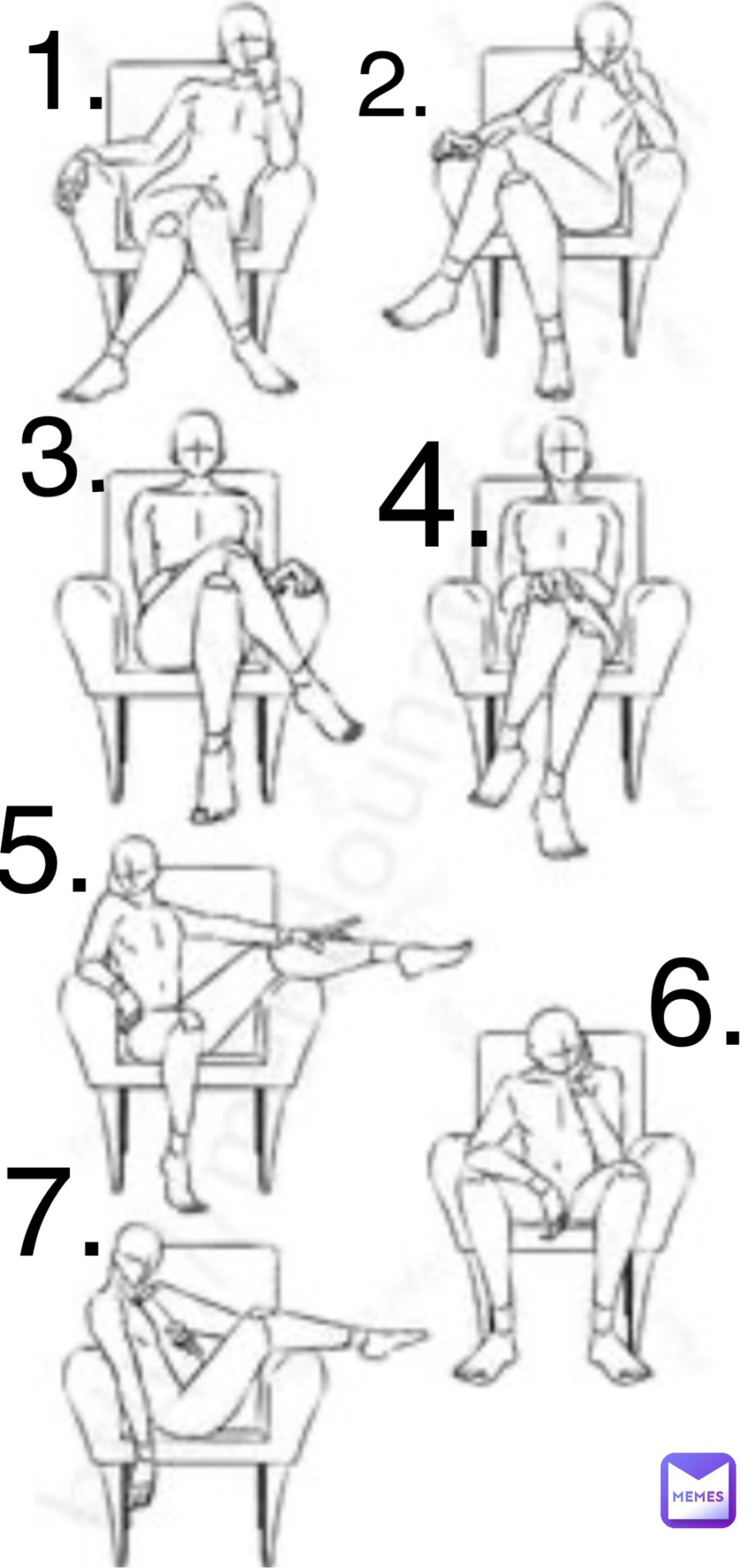 Levitation poses reference