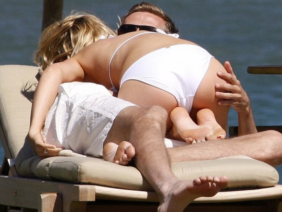 Girl on top of a man