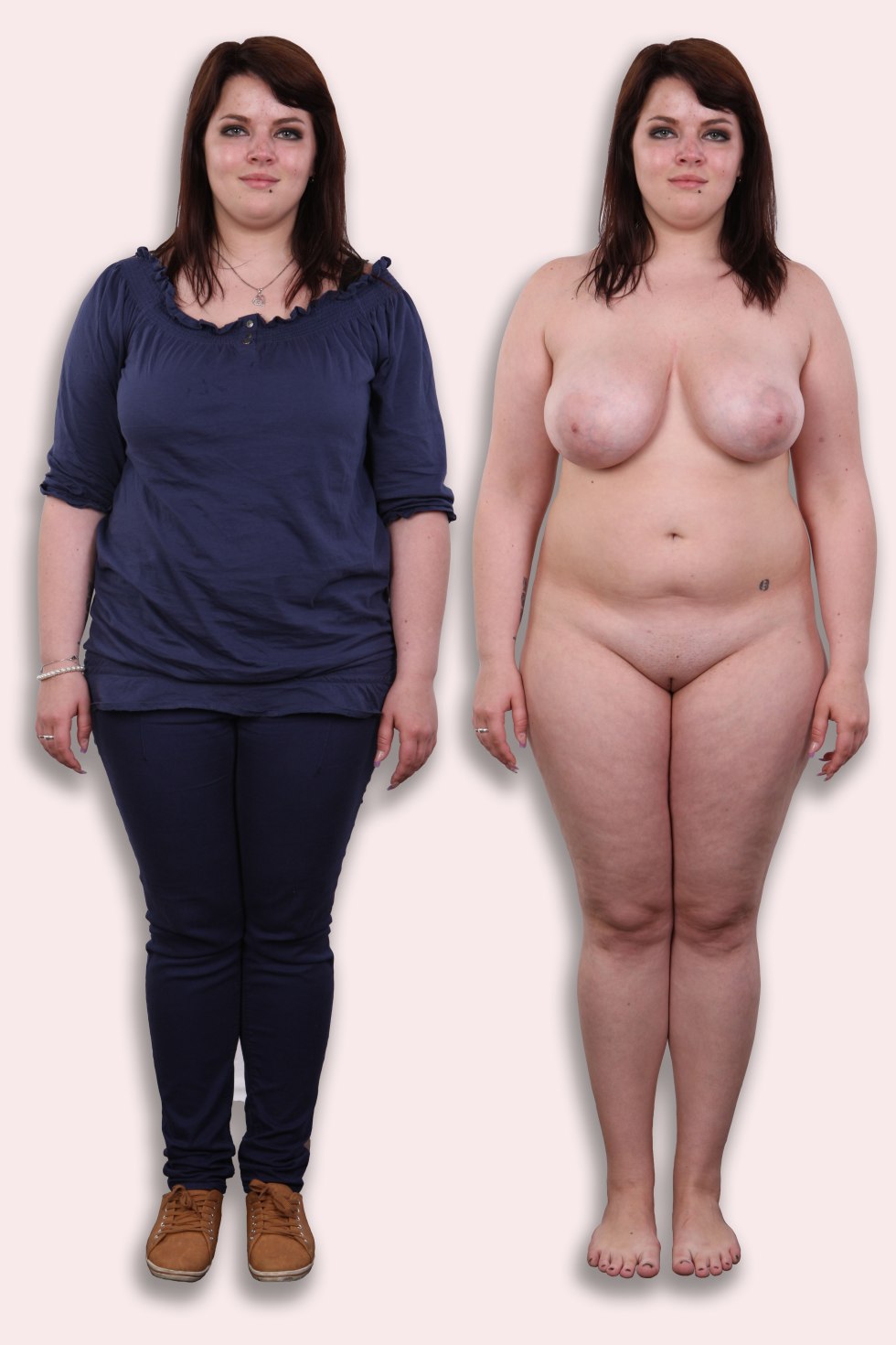 Casting of naked adult women