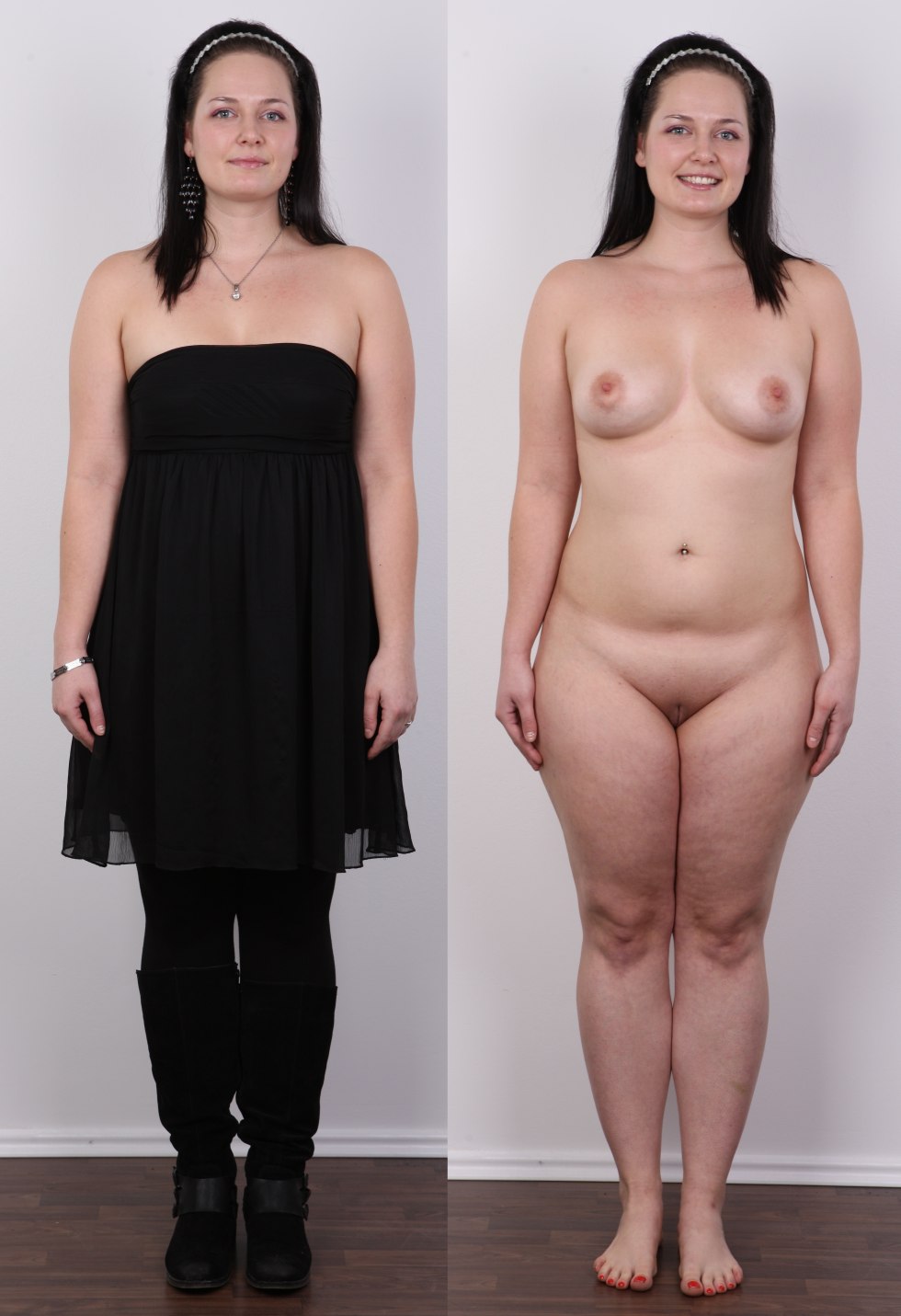 Casting of naked full women