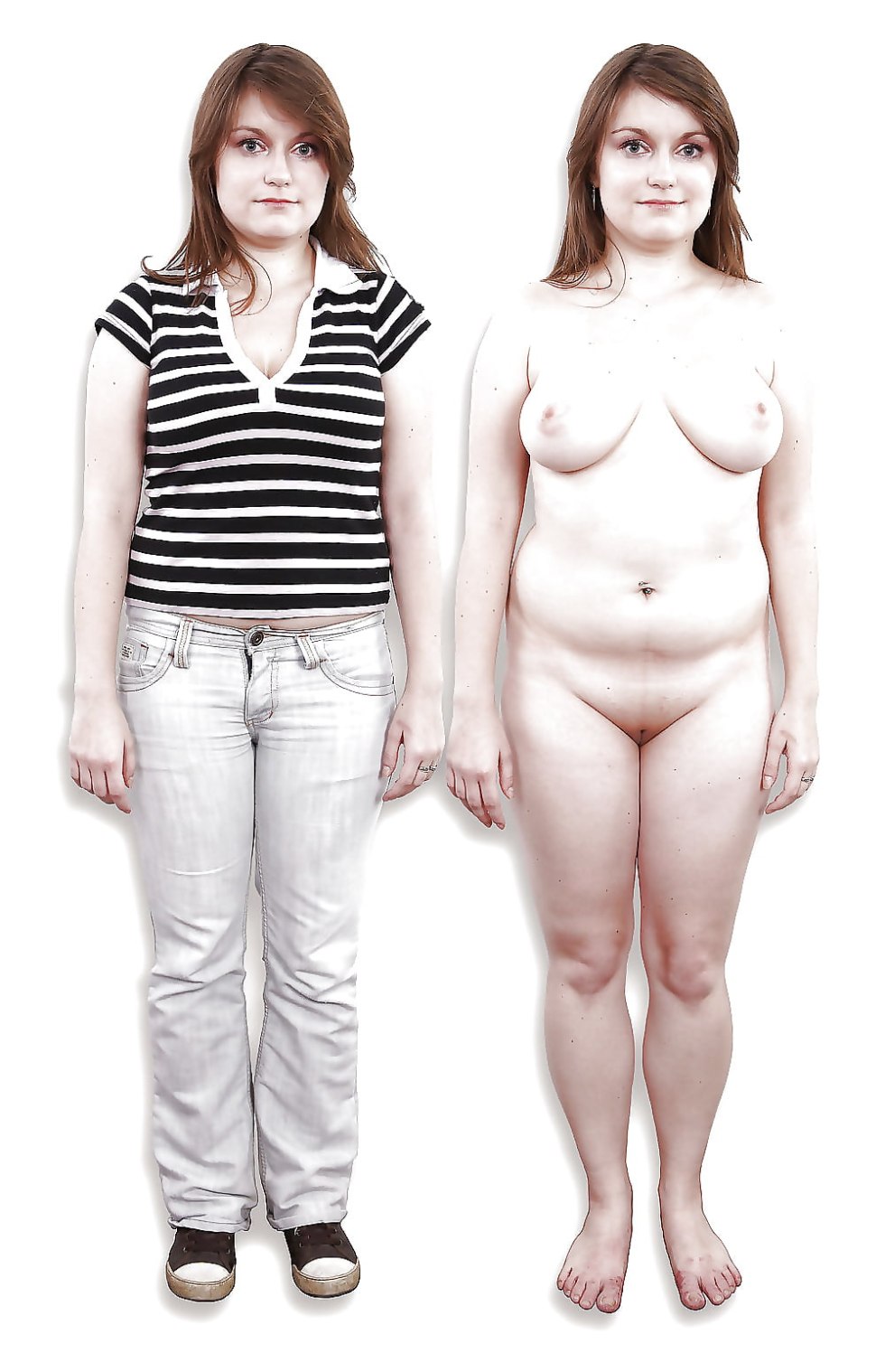 Casting of naked full women