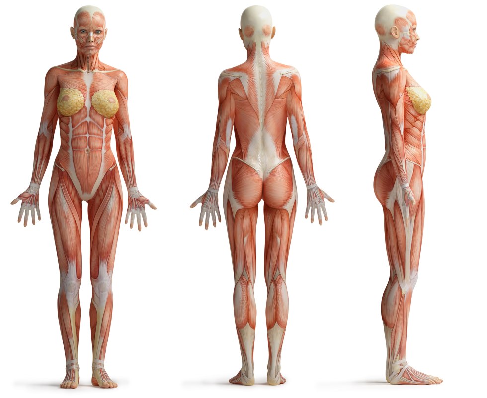 Anatomy of the female body