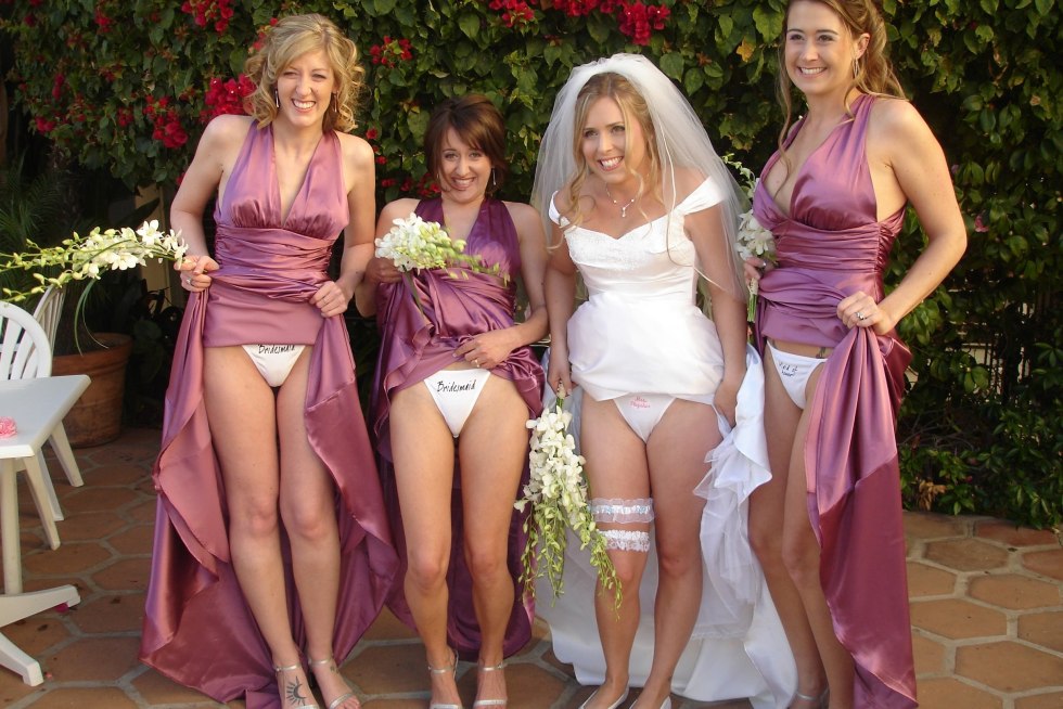 Naked brides at the wedding private