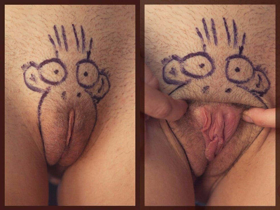 Pornstar with pubic tattoo