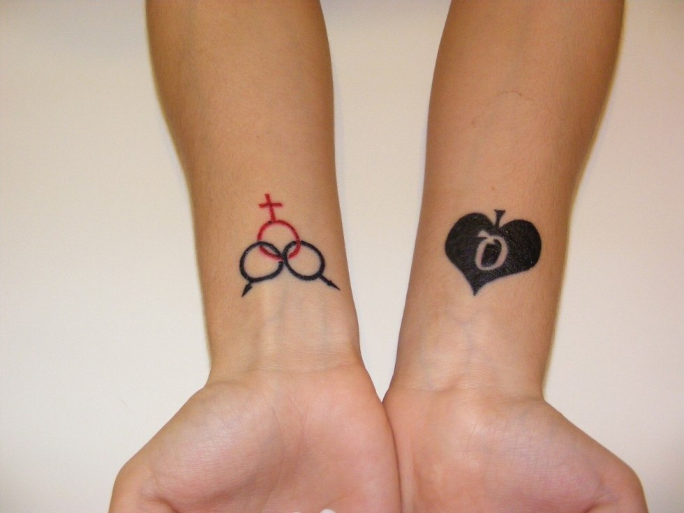 Tattoo on female genitals