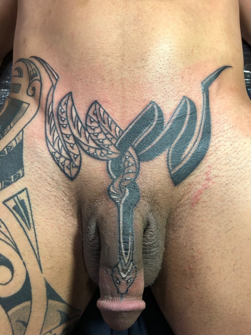 Lube tattoo. Porn